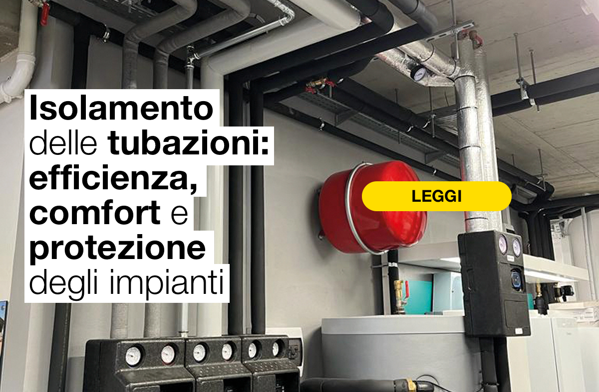 Grafica sull'isolamento dei tubi per efficienza, comfort e protezione a lungo termine degli impianti.