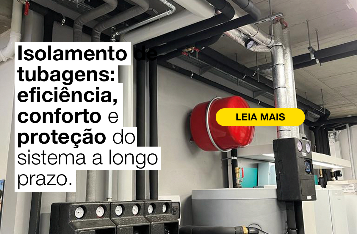 Grafico sobre isolamento de tubos para eficiencia, conforto e protecao de longo prazo dos sistemas.